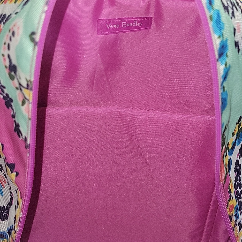 Vera Bradley Pink & Mint Floral Paisley Backpack - Picture 12 of 15